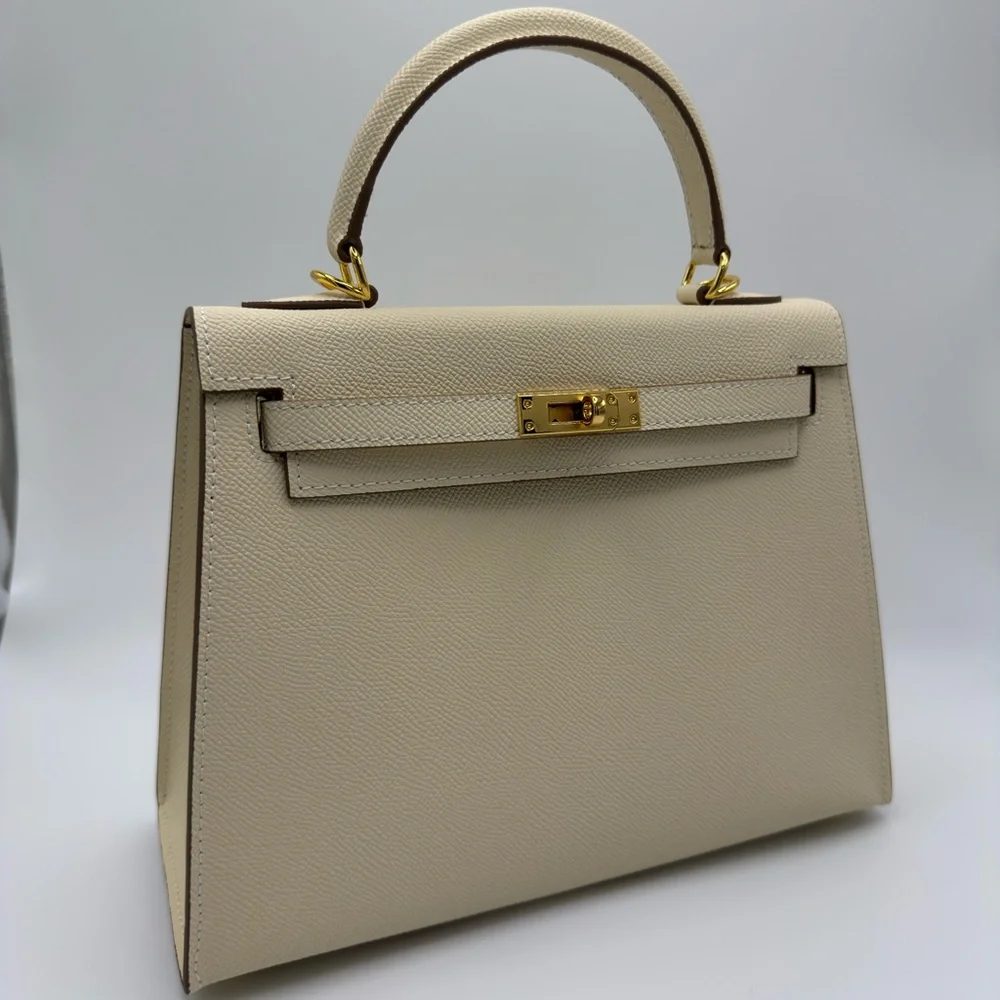The Kinsley 25 - Vanilla Cream - Top Handle Satchel Bag